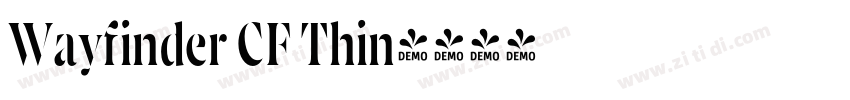 Wayfinder CF Thin字体转换 Wayfinder CF Thin字体转换